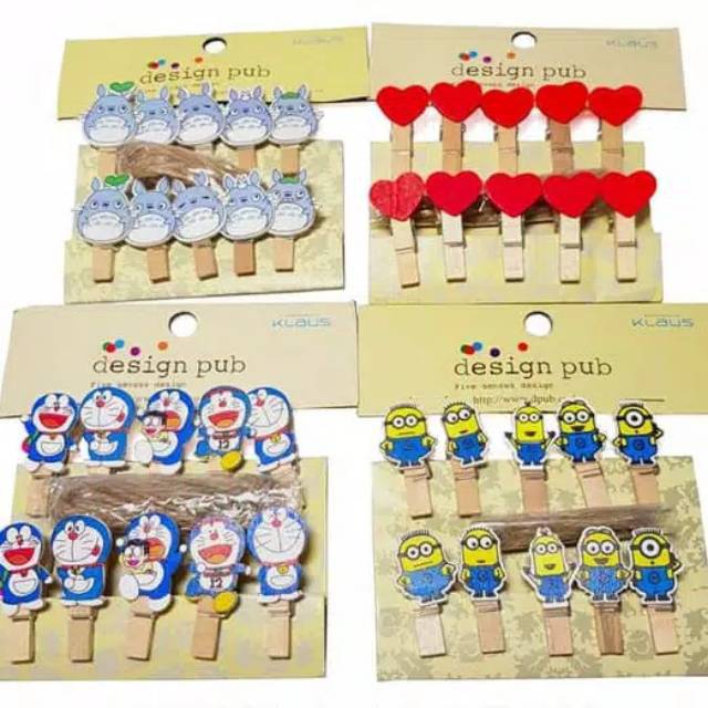 (READY-MEDAN) PENJEPIT KAYU PALAROID WOODEN KLIP ISI 20 PCS FREE TALI RAMI
