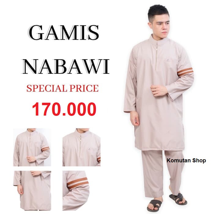 Setelan Baju Koko Big Size XXL dan Sirwal / Setelan Gamis Pria Nabawi / Jubah Al Isra