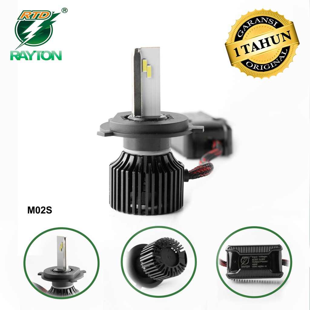 RTD Rayton Lampu Utama / Lampu Depan Motor LED M02S dengan Kipas