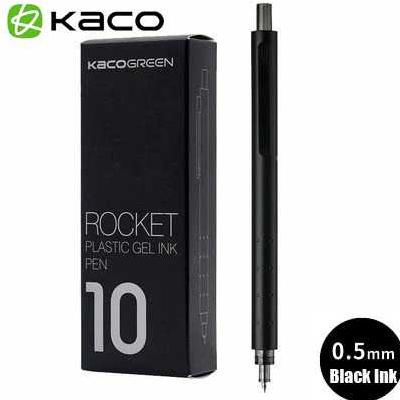 

KACO ROCKET Gel Pen Pena Pulpen Bolpoin 0.5mm 10PCS (Black / Blue Ink)