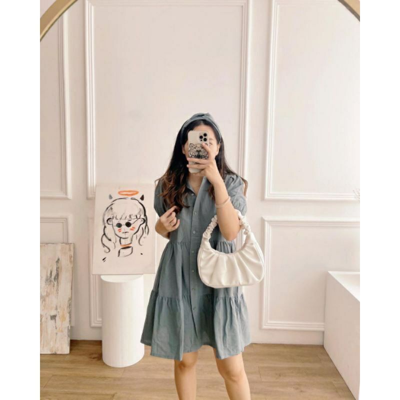 KAGURA DRESS - ABU (FREE HEADBAND)