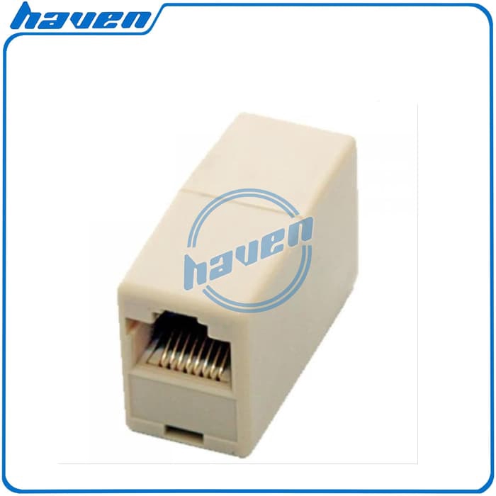 KONEKTOR SAMBUNGAN KABEL LAN RJ45 / BAREL UTP RJ45 /BARREL LAN COUPLER