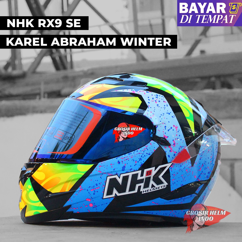 HELM NHK RX9 KAREL WINTER ORIGINAL_HELM NHK FULLFACE RX 9 KAREL ABRAHAM_FREE TAS HELM NHK ORIGINAL
