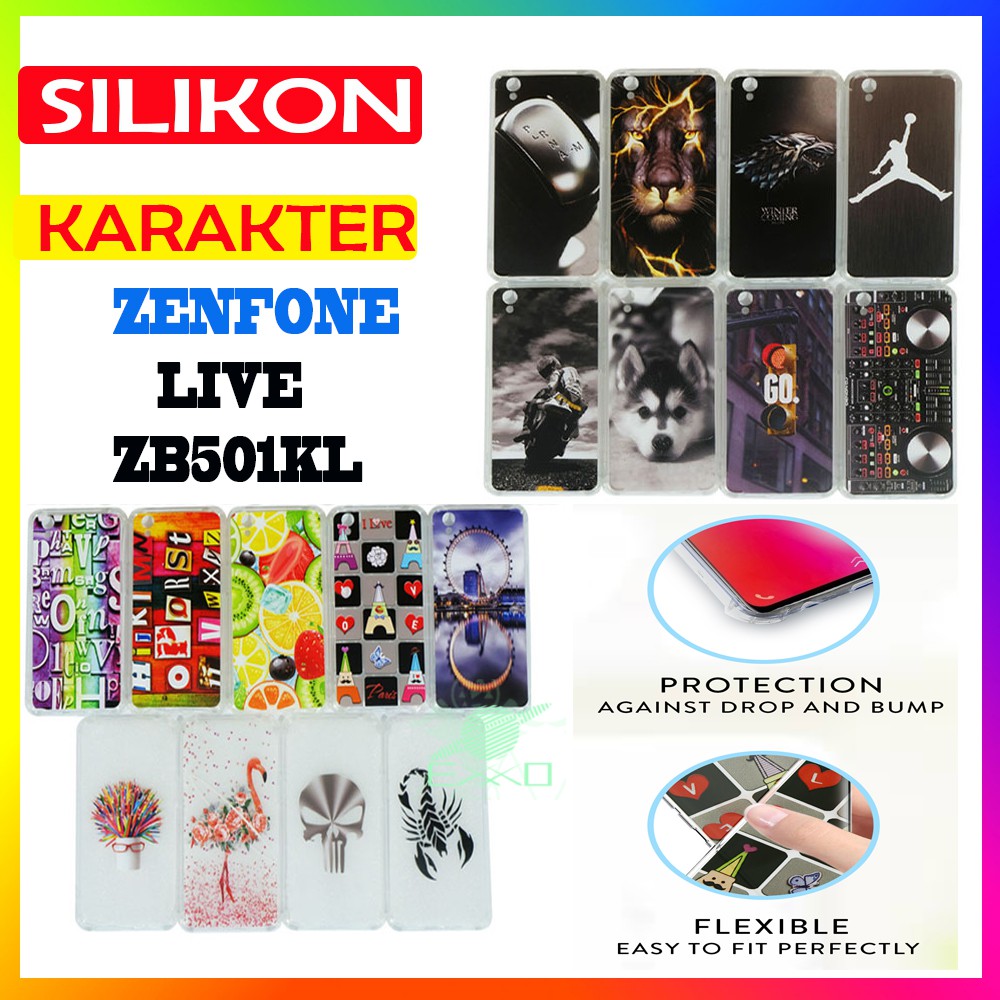 Casing Handphone Asus Zenfone Live zb501kl Case Silicone Soft Case HP UltraThin Kesing Silikon