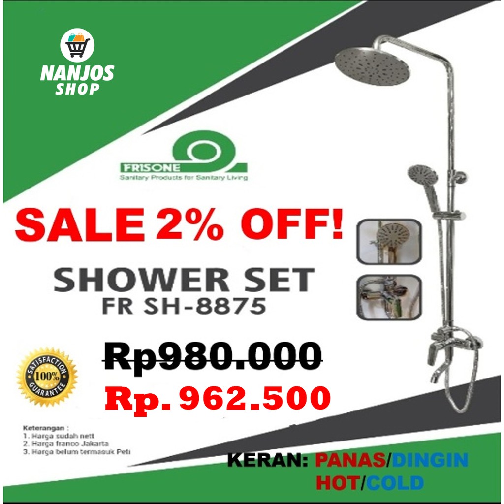 Frisone Shower tiang / shower tiang set / Shower tiang / shower mandi / FR SH-8875  / shower murah