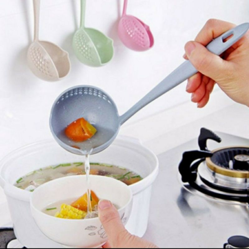 CENTONG KUAH SAYUR 2IN1 | CENTONG SENDOK SUP SARING