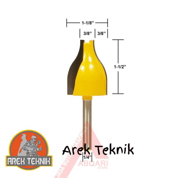 SPM591 MATA PROFIL PANEL PINTU JENDELA RAISED PANEL DOOR ROUTER BIT