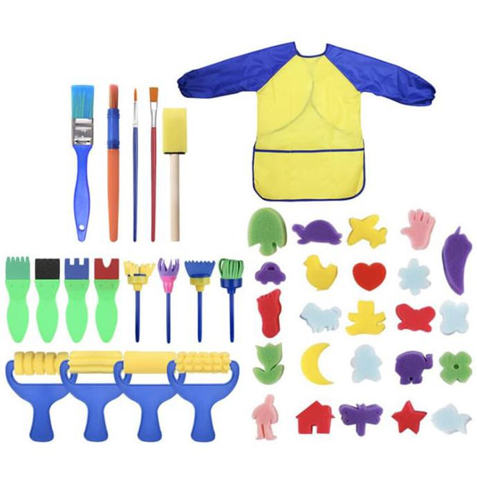 

Mini Sponge Painting Brushes Flower Drawing Brush Set For Kids Early L - Termurah !