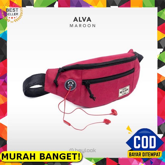 Tas Selempang Waistbag Anti Air Original Terbaru Bisa Cod Tas Selempang Pria Waist Bag Alva Pria Sli