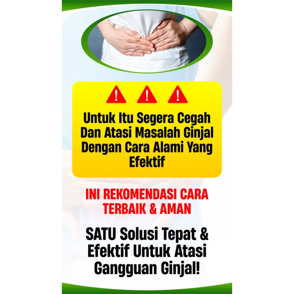 URINOGIN Herbal Kesehatan Ginjal Kencing Batu Peluruh Batu Ginjal