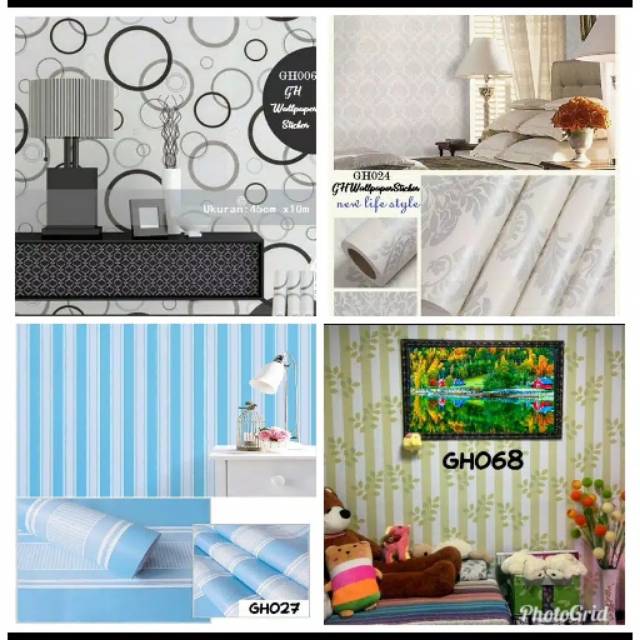 Wallpaper dinding interior karakter premium 45x10