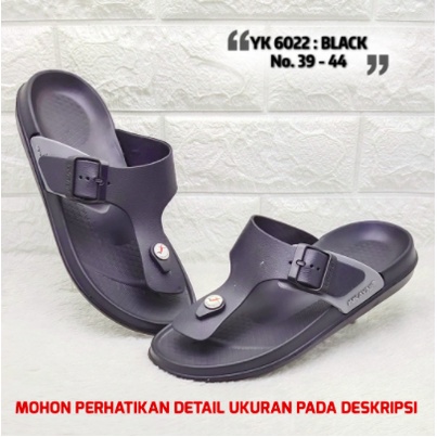 YK6022 Sandal Jepit Pria / Sandal Karet Pria Casual Merek Inkayni Ukuran 39-44