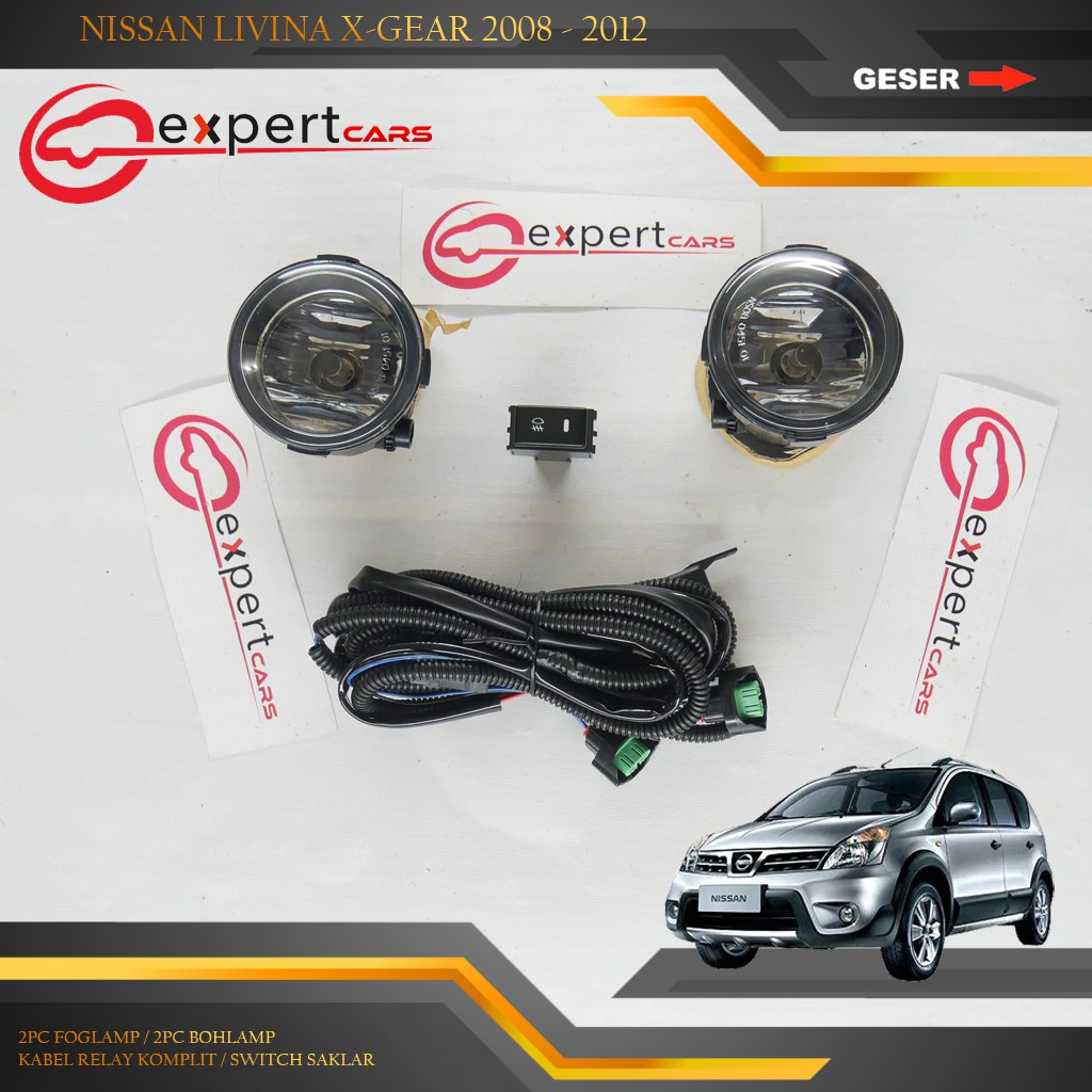FOGLAMP LAMPU KABUT NISSAN LIVINA XGEAR 2008 2009 2010 2011 2012