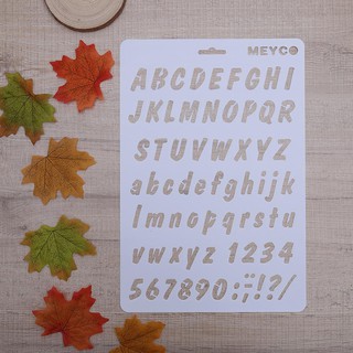 Cetakan Stensil Huruf Alfabet untuk Dekorasi Kertas Cetakan Stensil Huruf Alfabet untuk Dekorasi Kertas