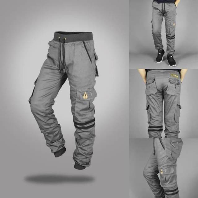 PROMO Celana Joger chino kolor cargo Denim Creator