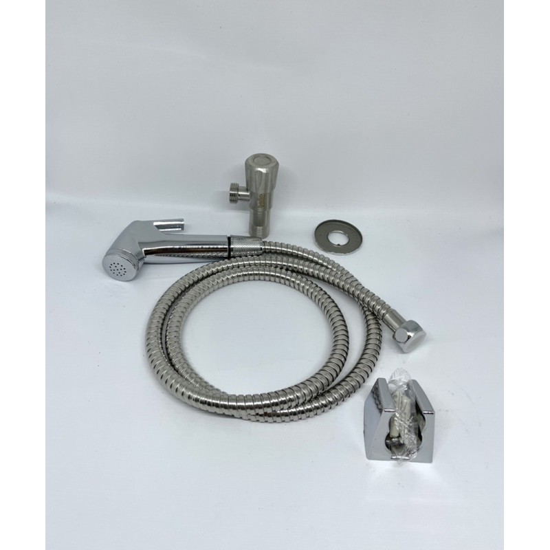 paket jet shower chrome shower closet / shower toilet + stopkran single