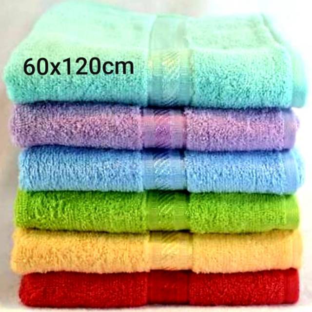 HANDUK MERAH PUTIH SEDANG 60x120