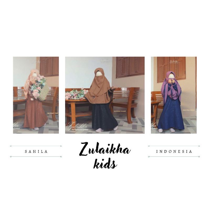 Gamis Anak syar'i Zulaikha by Sahila Indonesia