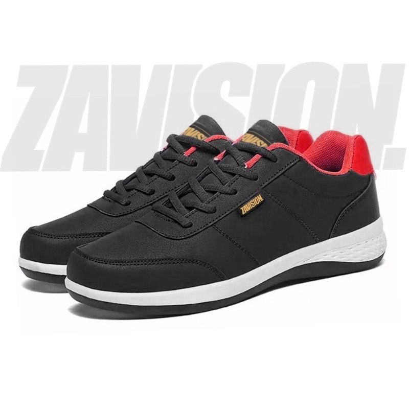 ZAVISION sepatu pria hitam sneakers casual zavision Z 01