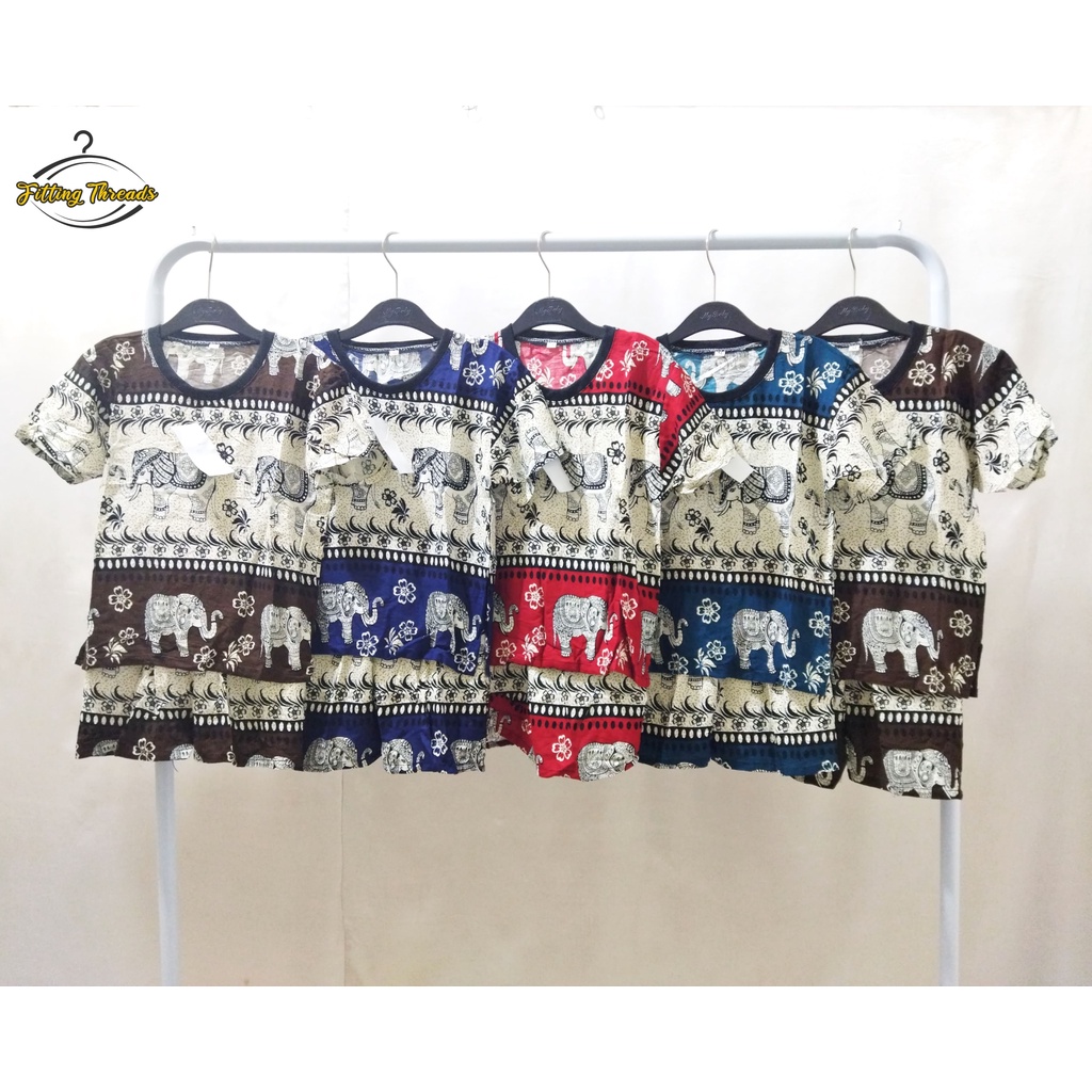 BAJU SETELAN ANAK PANTAI MOTIF GAJAH KHAS HAWAI BALI / STELAN ANAK PANTAI 1-7 TAHUN