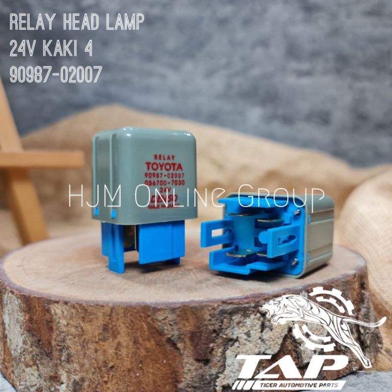 RELAY HEAD LAMP LAMPU 24V KAKI 4 DYNA 125HT RINO 14B 90987-02007