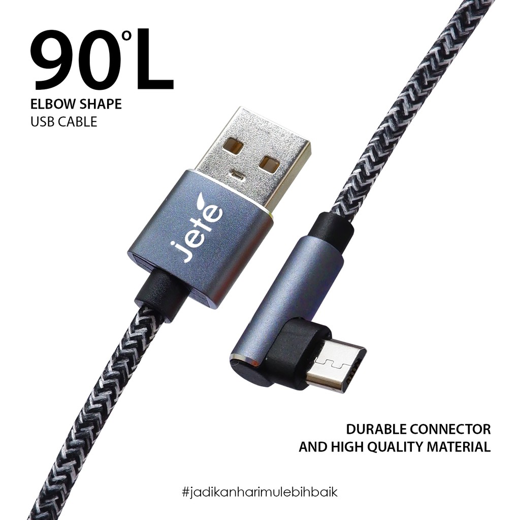 Kabel USB Type C Fast Charging JETE CA1 - Garansi Resmi 2 Tahun