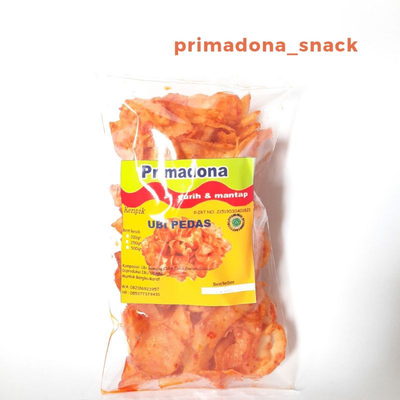 

Primadona_snack keripik ubi pedas
