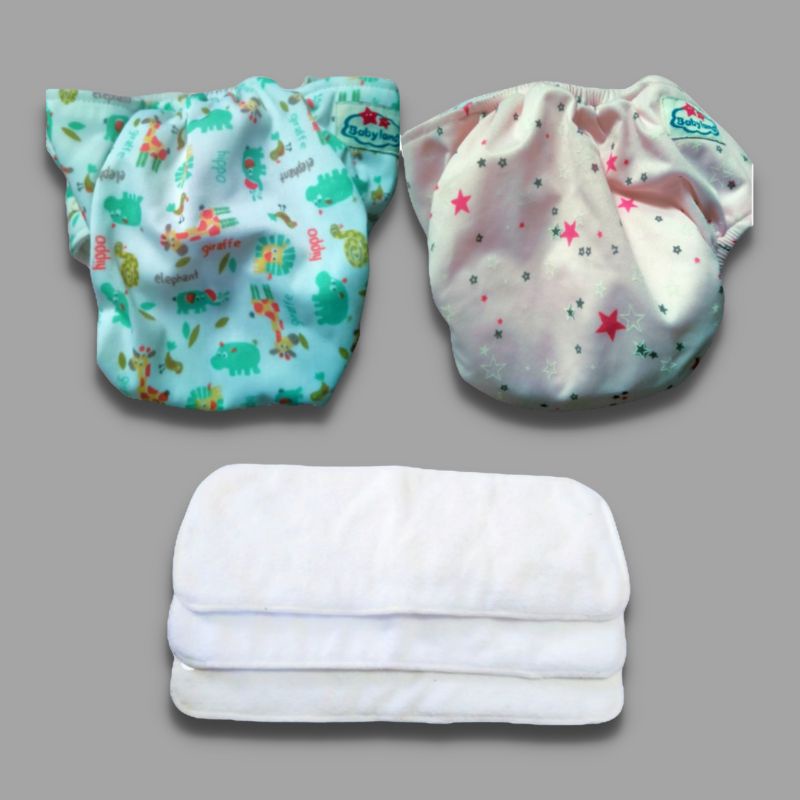 (Preloved) Popok Clodi Reusable Babyland motif BB 3-15 kg
