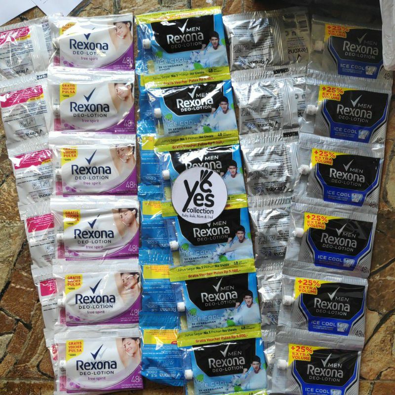 Rexona Deo Lotion 1 Renceng 12 PCS Spirit Men Girl Cewek Cowok deodoran wanita laki