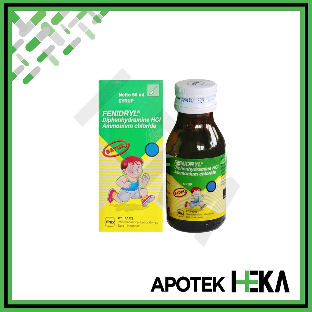 Fenidryl Sirup Botol 60 ml - Obat Batuk Berdahak Alergi (SEMARANG)