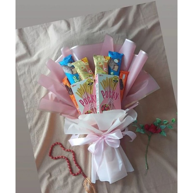 

Buket Snack Pocky/Cantik/Simpel/Murah