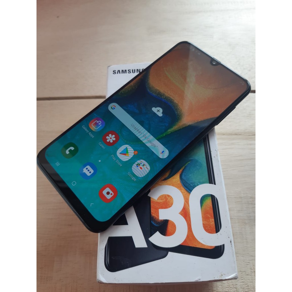 Handphone Hp Samsung A30 Fullset No Hf Second Seken Bekas Shopee Indonesia