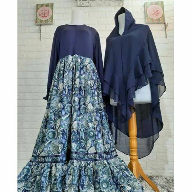 Gamis SET Nadhira Monalisa Series / SET Syar'i / Dress pesta