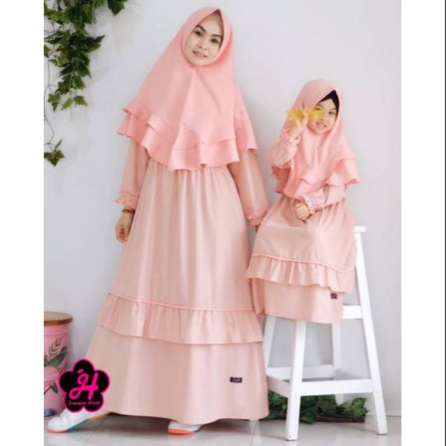 GZCTR 06 Gamis Couple Baby Pink