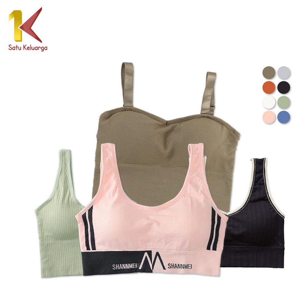 Satu Keluarga Pakaian Dalam Wanita P94-P97 Bra Gym P95 Bra Yoga Tanpa Kawat / Bra Fitness Zumba P96 