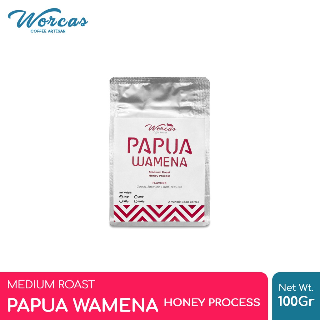 

WORCAS Kopi Arabika Papua Wamena Honey Process 100 Gram - Medium Roast