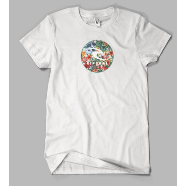 KAOS RIPCURL BUNGA PUTIH SURFING