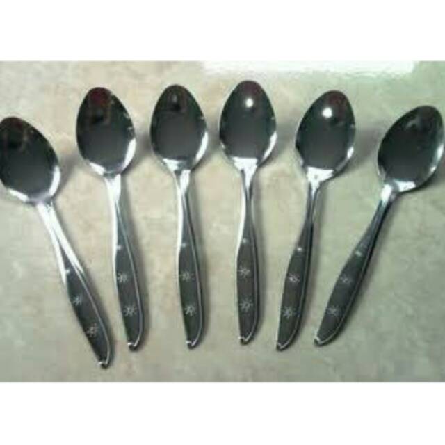 12 Pc 1 Lusin Sendok Makan Stainless Stell Tebal Shopee Indonesia