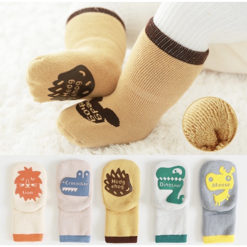 Kaos Kaki Anak Bayi Balita Antislip Model Mic*key Animal Baby socks