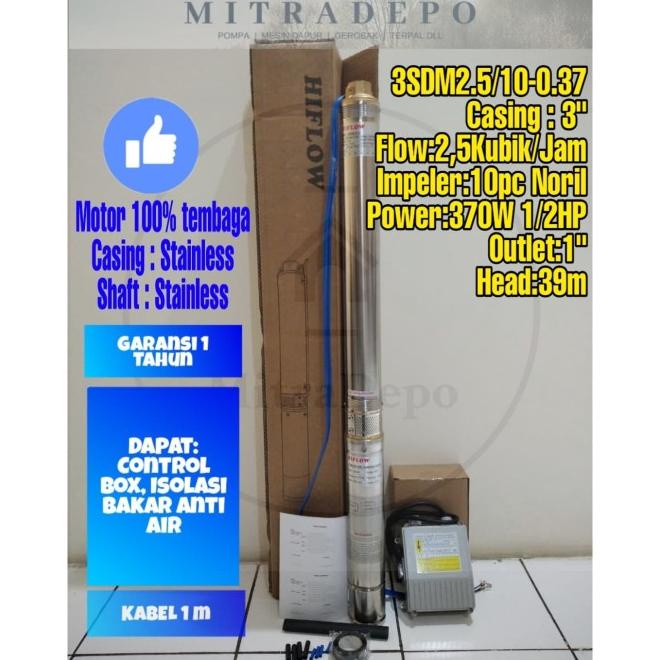 Pompa Satelit / Submersible Pump Hiflow 1/2Hp(3")Noril