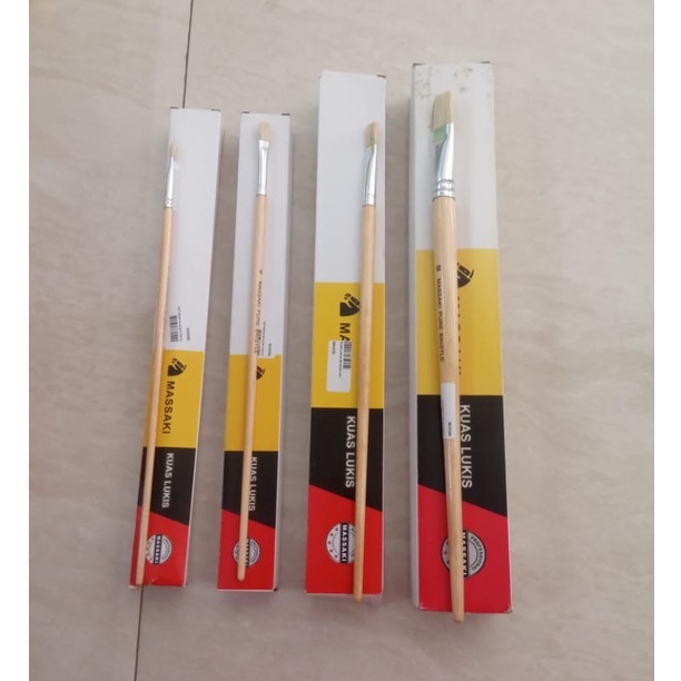 

KUAS LUKIS MASSAKI NO 4, 6, 8, 10, 12 / PAINT ART BRUSH MASSAKI