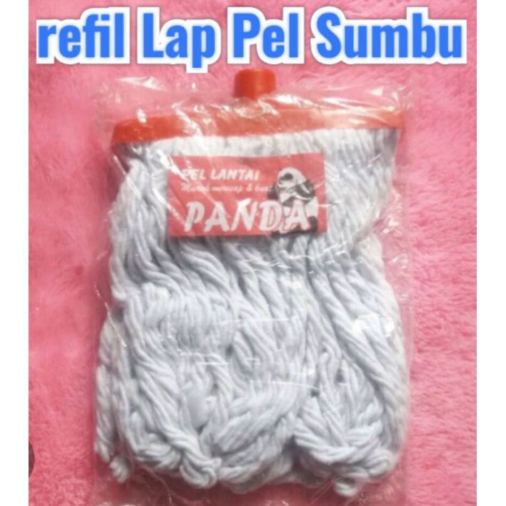 Refil pel sumbu cap panda pembersih lantai