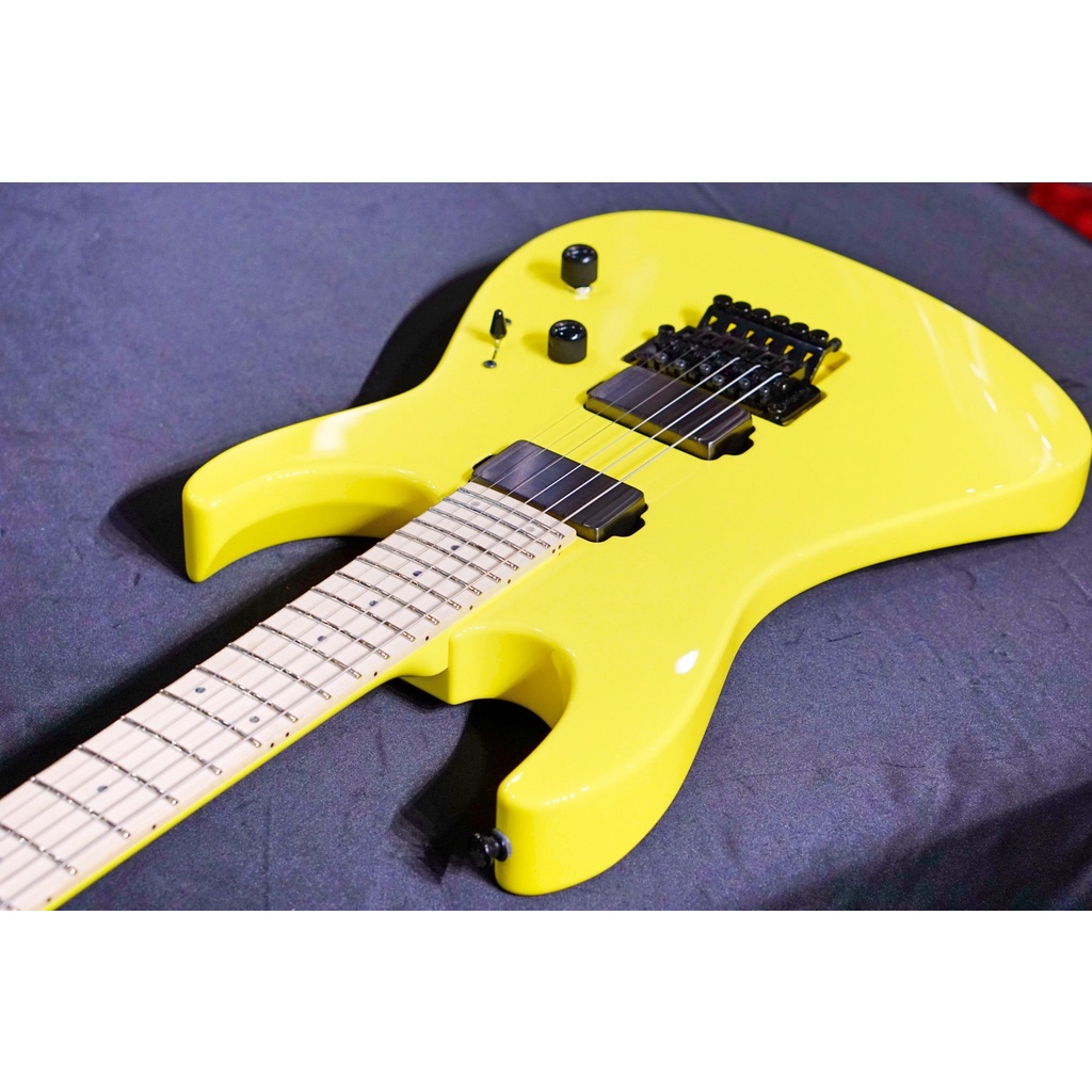 ESP ORIGINAL M-II DX/M w/EMG Brushed Black Neon Yellow E7601202