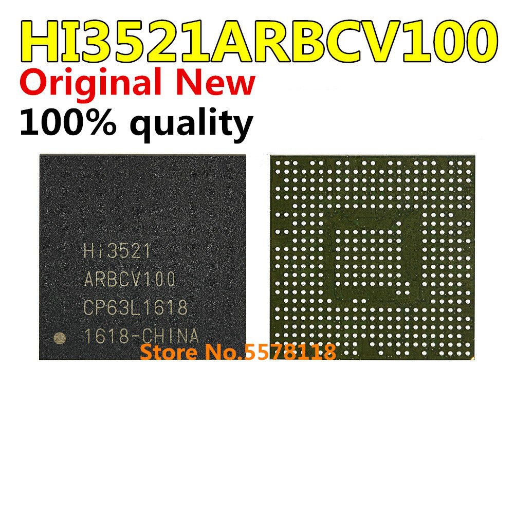 1pcs100% Baru HI3521 HI3521ARBCV100 BGA-437 3521chipset Dalam Stok