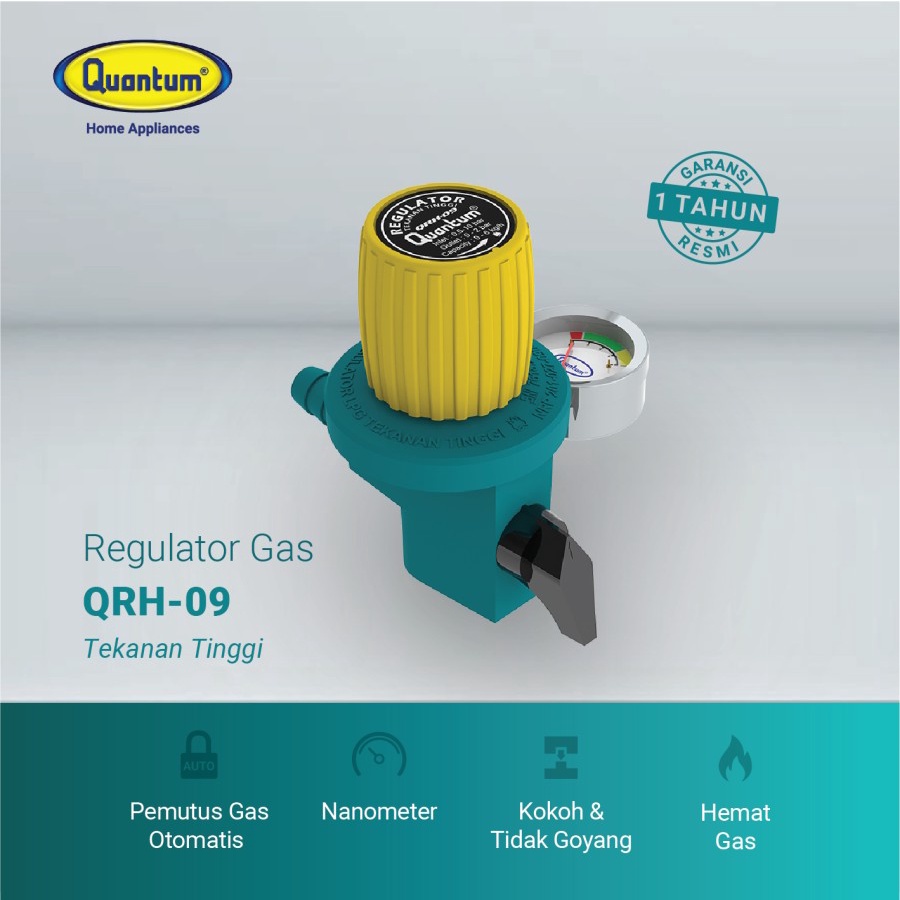 Regulator Gas Tekanan Tinggi Dengan Nanometer - QRH 09