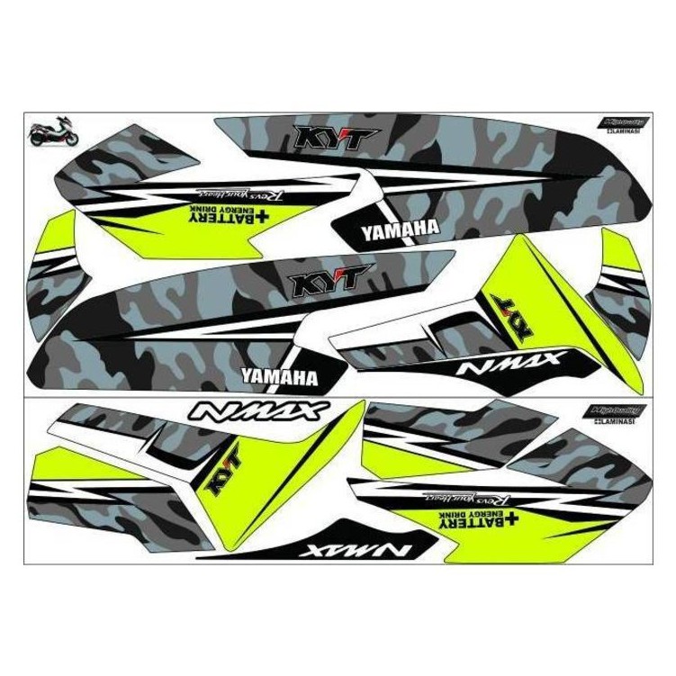 STIKER NMAX 155 stabilo battry  keren STRIPING NMAX stiker motor nmax TERBARU semi DECAL NMAX 2019