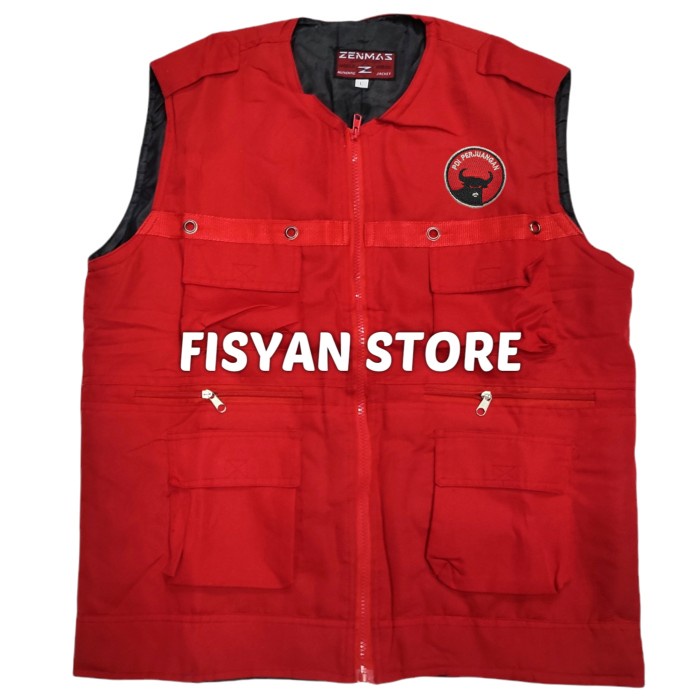 Rompi Partai Demokrasi Indonesia Perjuangan | Rompi Partai PDIP Oblong