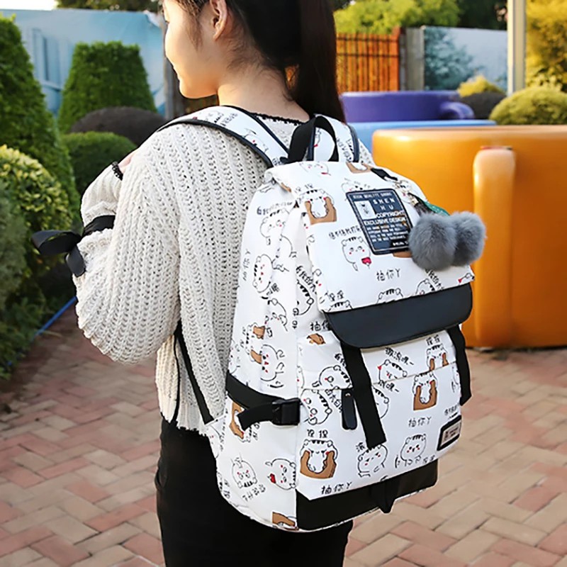 ARMELIA SHOP - Tas Backpack Kartun Kucing Jepang Tas Ransel Wanita Tas Sekolah Anak SD TK SMP