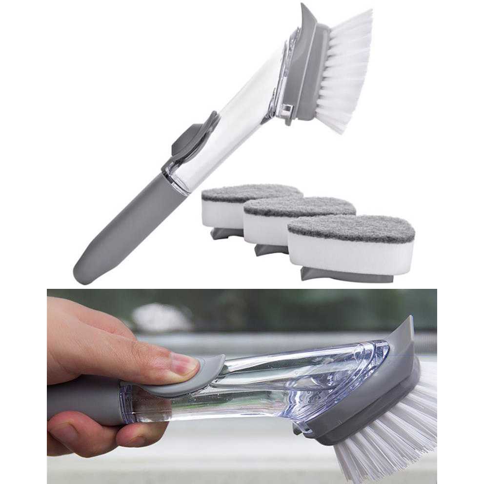 (100% BARANG ORI) ISHOWTIENDA Sikat Pembersih Cleaning Brush Dispenser Sabun Air - S0026