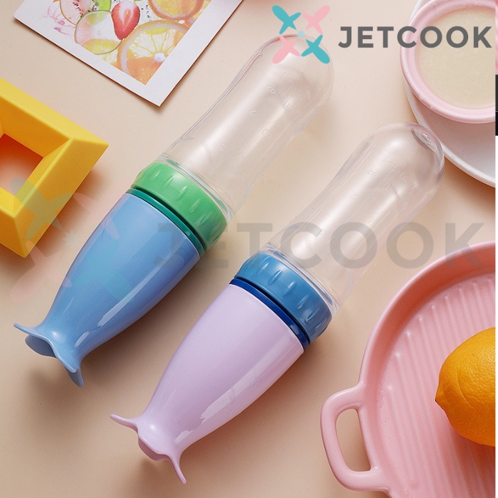 JetCook Sendok Botol Makan Bayi MPASI Botol Silicone Baby Feeding Spoon Head